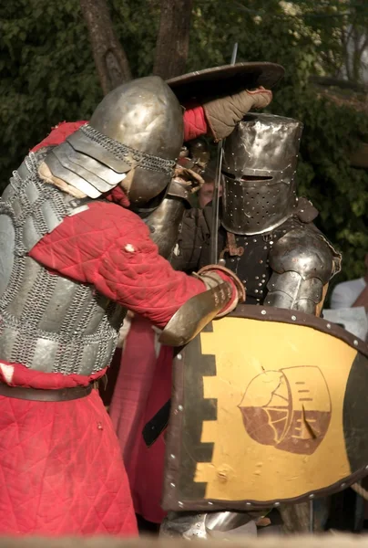Knight battle in Jerusalem — Stock Photo, Image