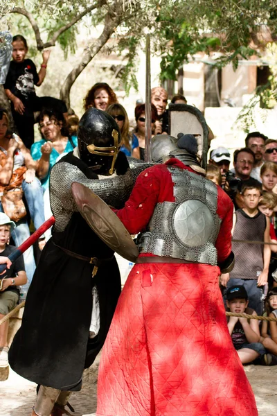 Knight battle in Jerusalem — Stock Photo, Image