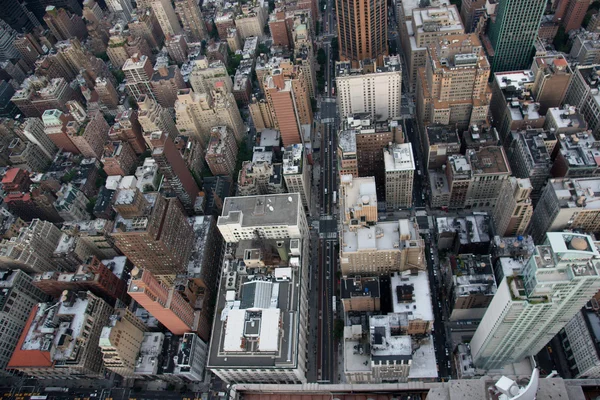 Manhattan aus Sicht des Empire State Building — Stockfoto