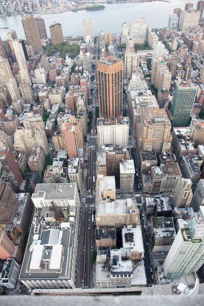 Manhattan from empire state building view