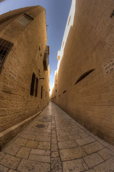 Oude straten van Jeruzalem — Stockfoto
