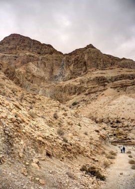 Ölü Deniz kenarında Judean desert