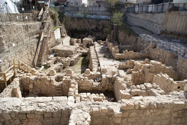 Cidade de David escavações — Fotografia de Stock