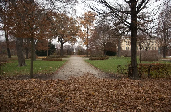 Belvedere park in de buurt van Paleis — Stockfoto