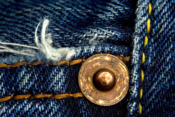 Fragment av jeans Stockbild