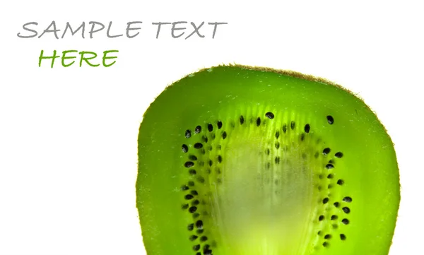 stock image Kiwi slice isolated