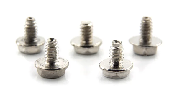 Metal bolts isolated — Stock Photo, Image