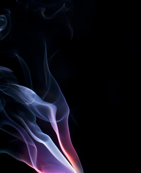 Fialové modré kouřové pozadí — Stock fotografie