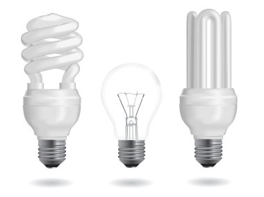 Energy efficiency bulb clipart