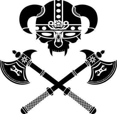 Fantasy viking helmet clipart