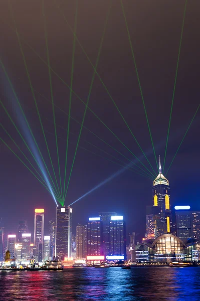 stock image Light show in Hong Kong