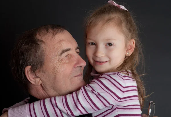 stock image Portrait with the grand daughter