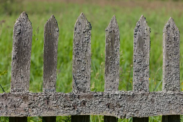 Old rural wooden fence — Stock Photo, Image