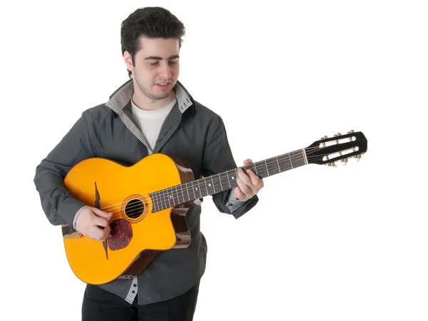Solo on a guitar — Stock Photo, Image