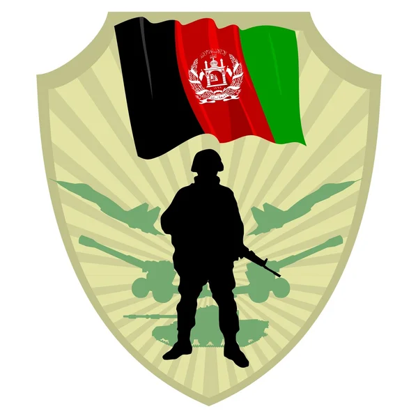 Armén i afghanistan — Stock vektor
