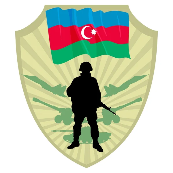 아제르바이잔의 육군 — 스톡 벡터