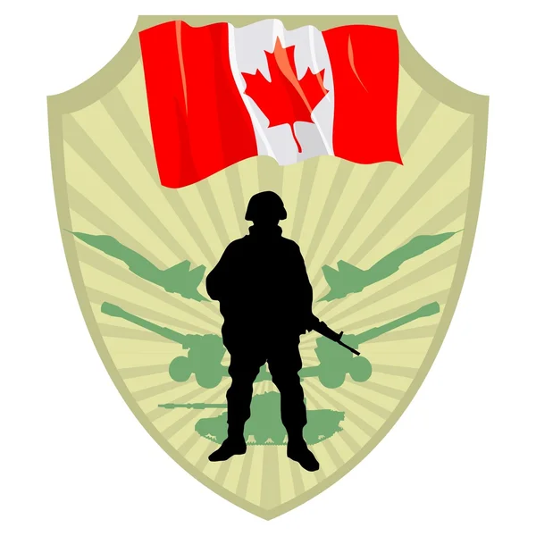 加拿大的军队 — 图库矢量图片
