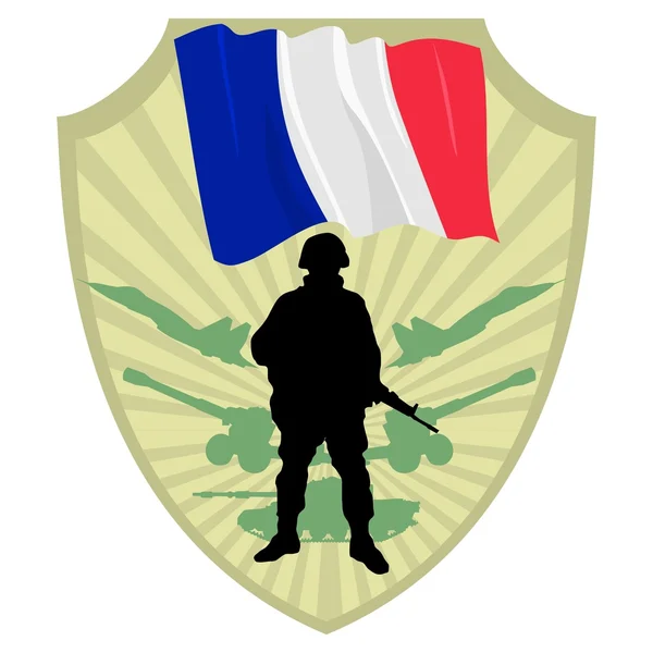 A francia hadsereg — Stock Vector