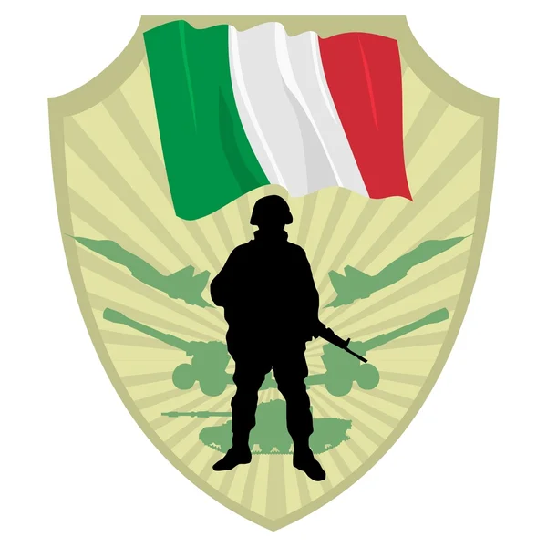 Exército da Itália — Vetor de Stock