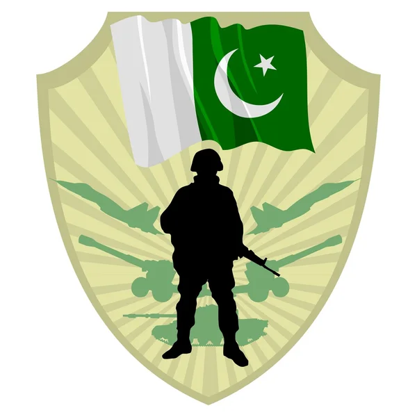 Esercito del Pakistan — Vettoriale Stock