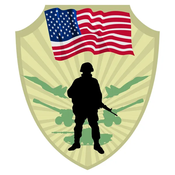 Hadsereg, Amerikai Egyesült Államok — Stock Vector