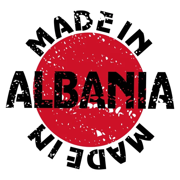 Etiqueta vetorial Made in Albania —  Vetores de Stock