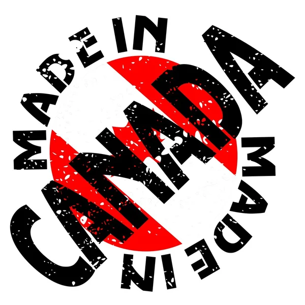 Etichetta vettoriale Made in Canada — Vettoriale Stock