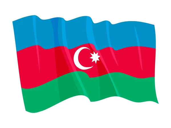 Flaga polityczna Azerbejdżanu — Wektor stockowy