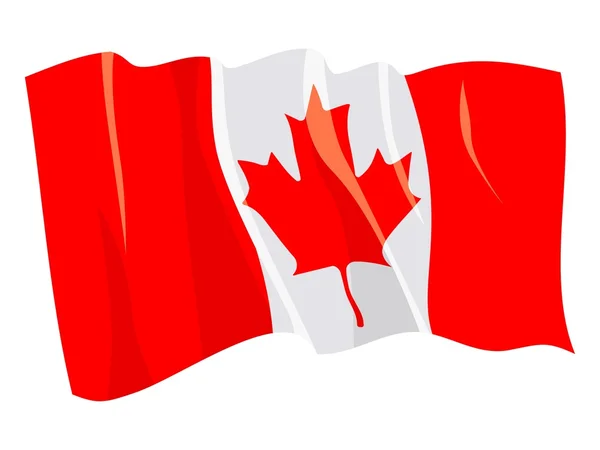 Kanada politikai zászlója — Stock Vector