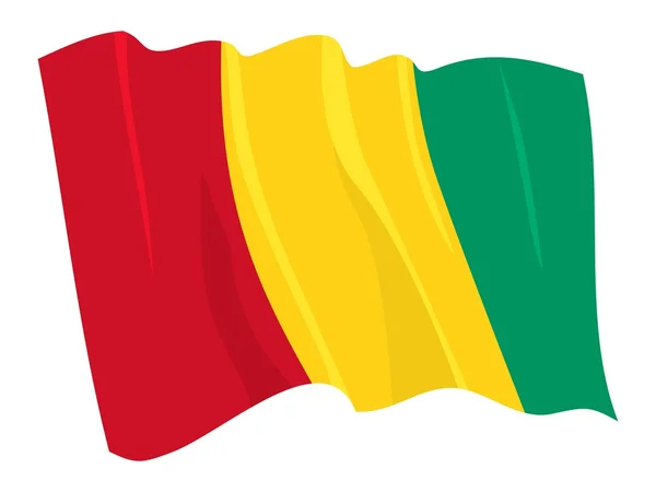Bandeira política da Guiné — Vetor de Stock