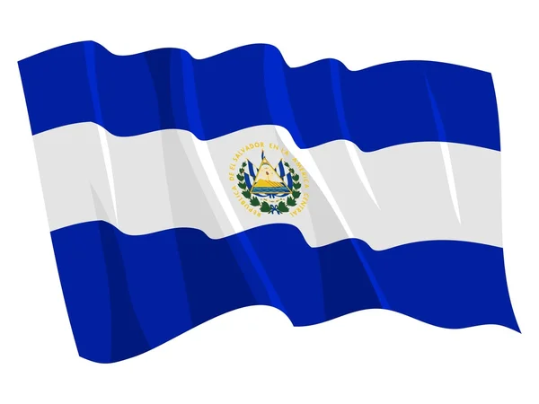Salvador politikai zászlója — Stock Vector