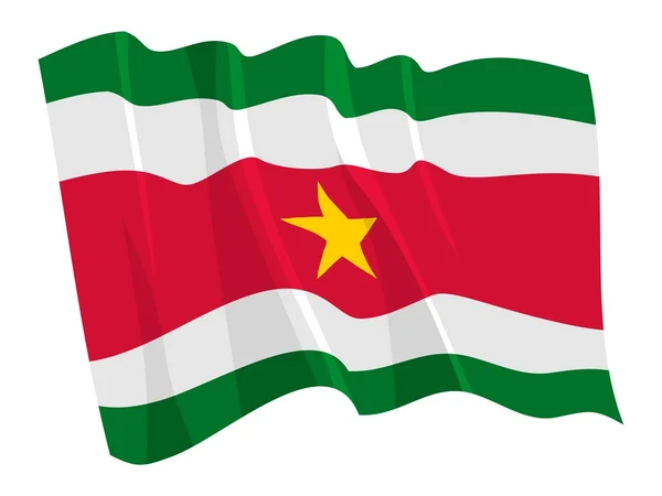 Государственный флаг Суринама — стоковый вектор