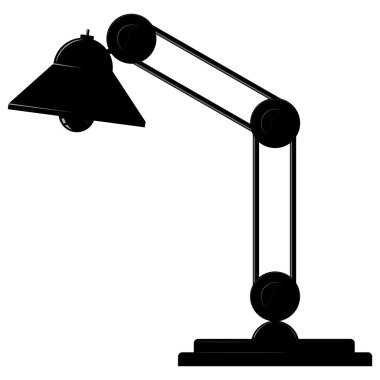 Desk lamp. Vector clipart