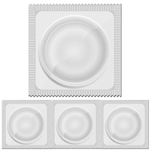 Пакет презервативов. вектор — стоковый вектор
