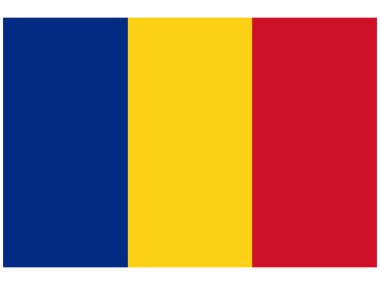 Vector illustration of the flag of Romania clipart