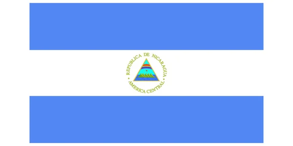Nikaragua bayrağının vektör illüstrasyonu — Stok Vektör
