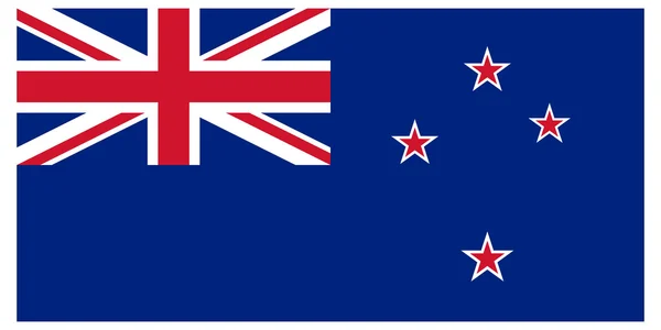 Vektorové ilustrace vlajky Nového Zélandu — Stockový vektor