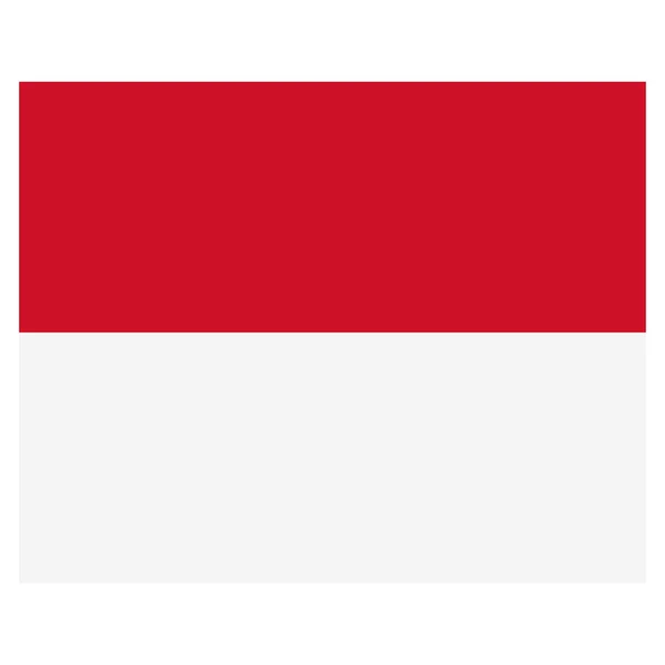 Vector illustration of the flag of Monaco — Stock Vector