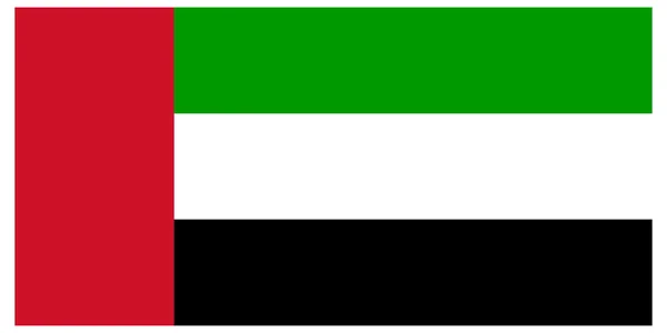 Vector ilustración de la bandera de Emiratos Árabes Unidos — Vector de stock