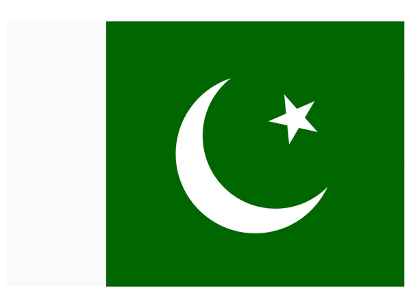 Vektor ilustrasi dari bendera Pakistan - Stok Vektor