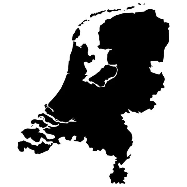 オランダ地図のベクトル図 — ストックベクタ