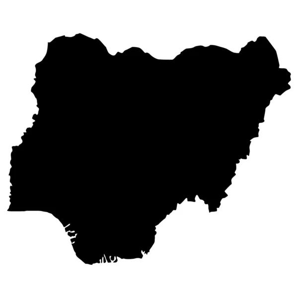 ナイジェリア地図のベクトル図 — ストックベクタ