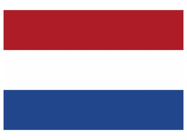 Hollanda bayrağı vektör çizim — Stok Vektör