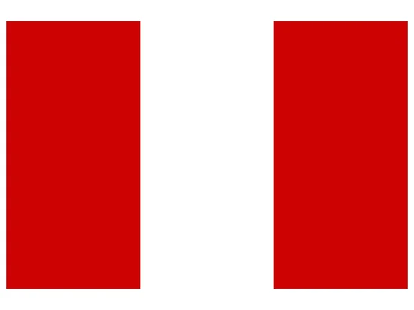 Vektorillustration der Flagge von Peru — Stockvektor