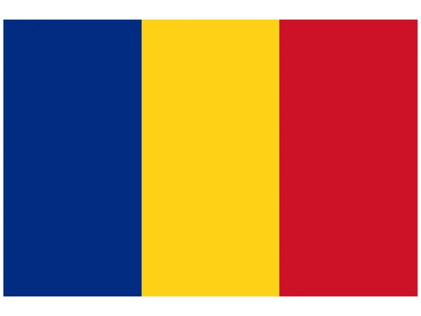 Vector illustration of the flag of Romania — Stock Vector
