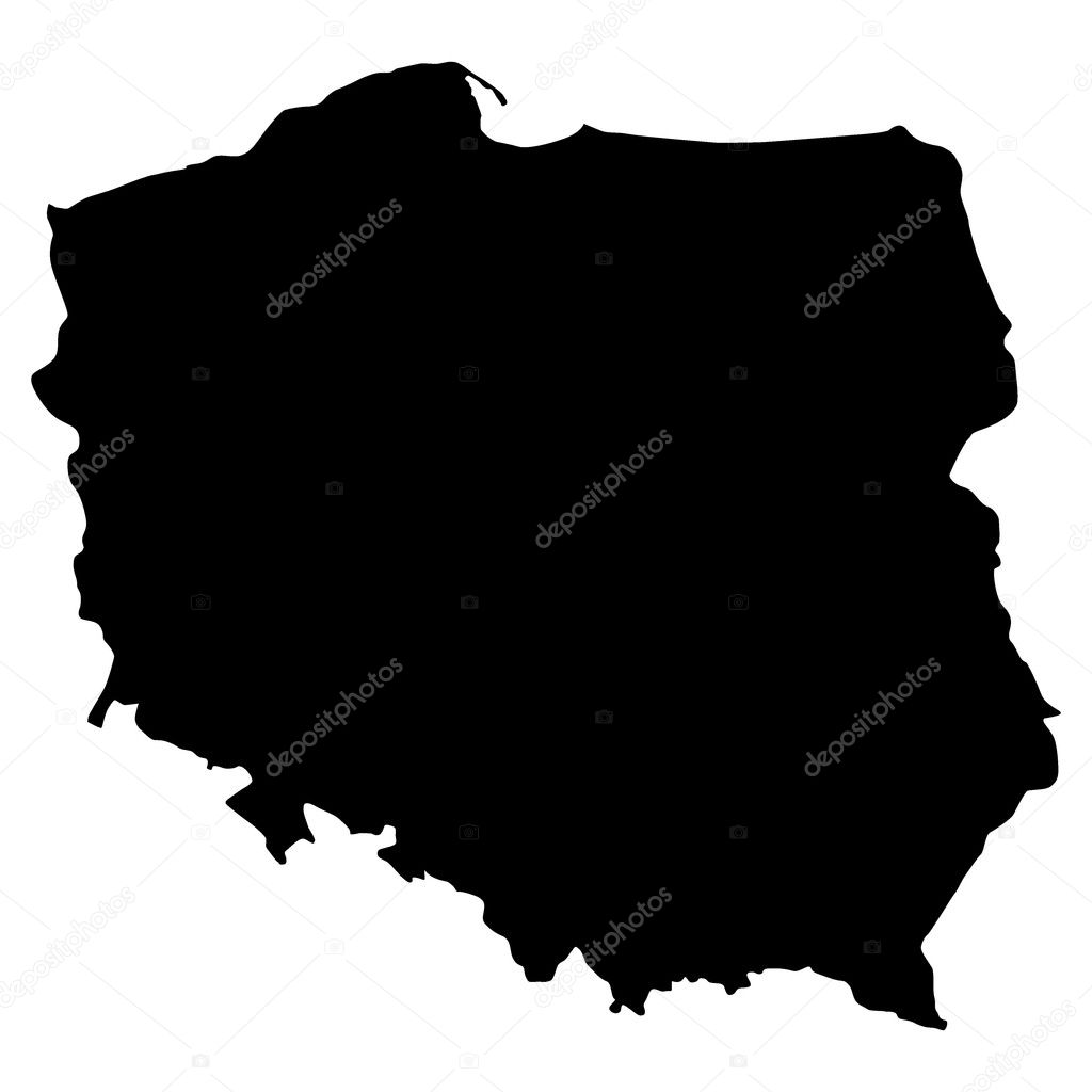 Vector illustration of maps of Poland