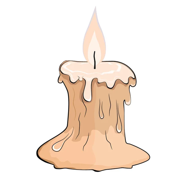 Vector illustration of cartoon candles — Stock Vector