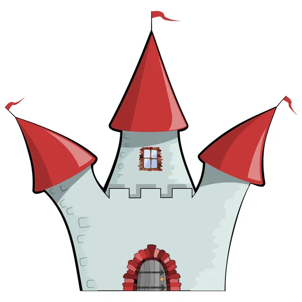 Ilustração vetorial do castelo dos desenhos animados. EPS10 — Vetor de Stock