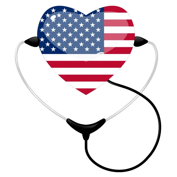 Amerika Birleşik Devletleri Tıbbı — Stok Vektör