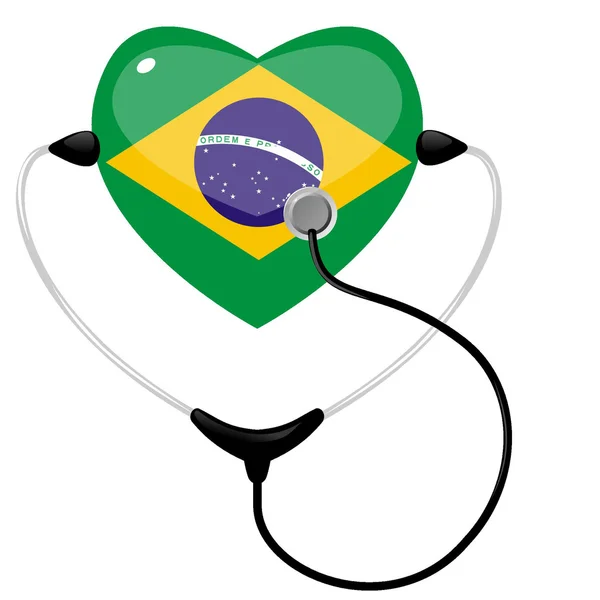 Medicina Brasil — Archivo Imágenes Vectoriales